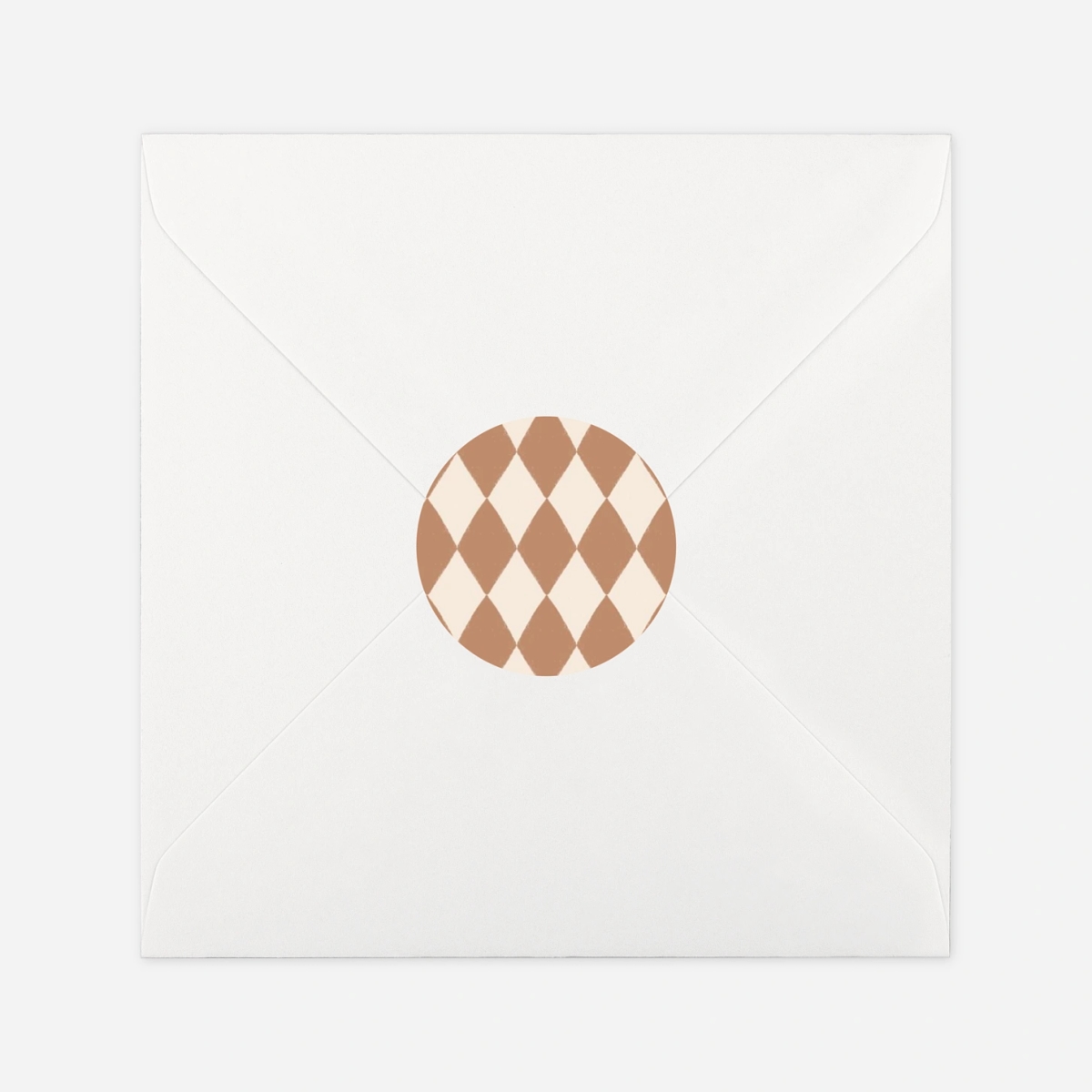 Aufkleber (Gastgeschenk) Kleine Rauten