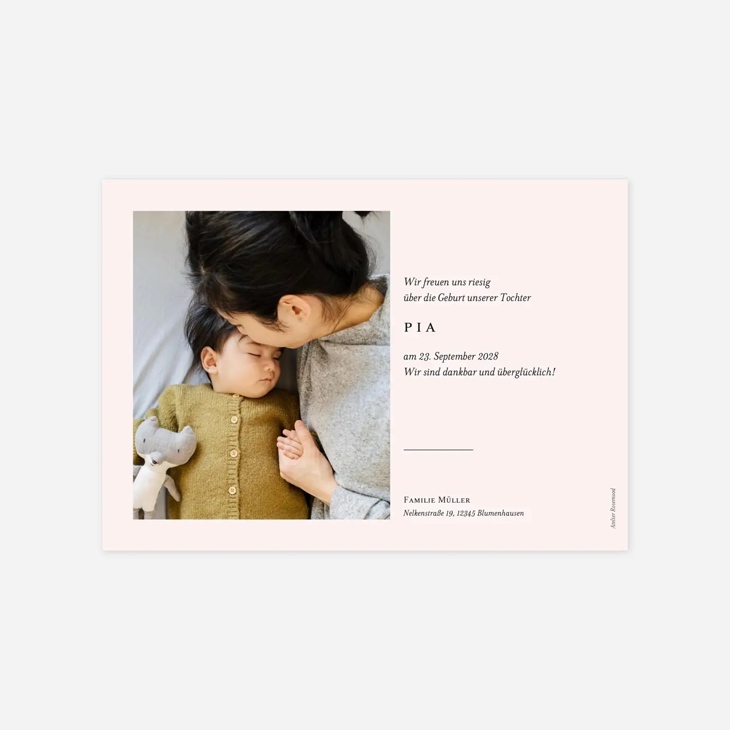 Geburtskarte Kleiner Sprössling