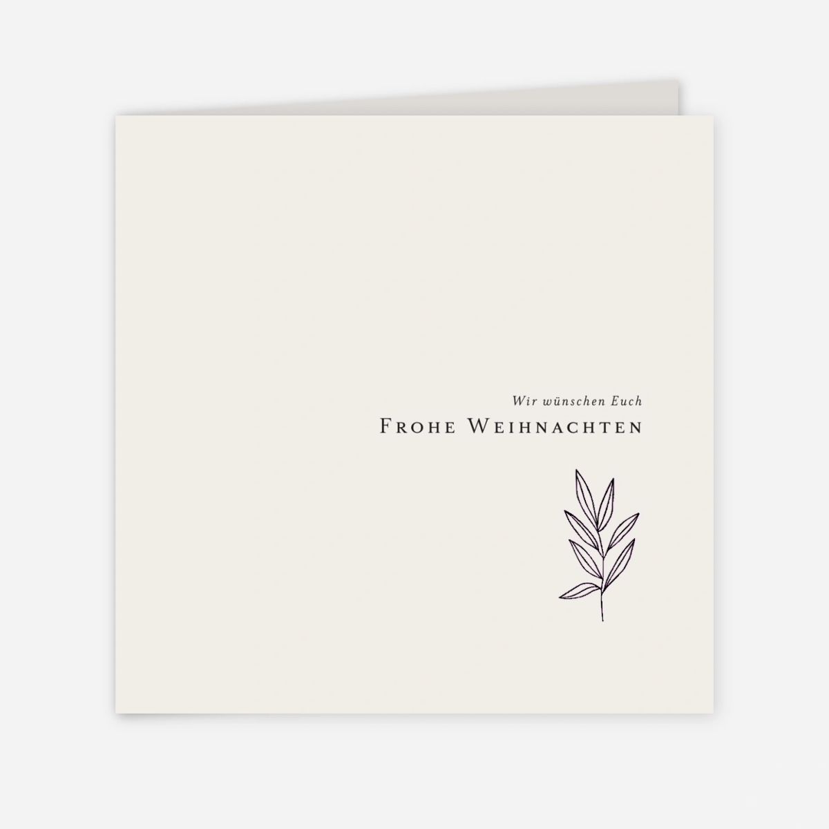 Weihnachtskarte Kleiner Sprössling
