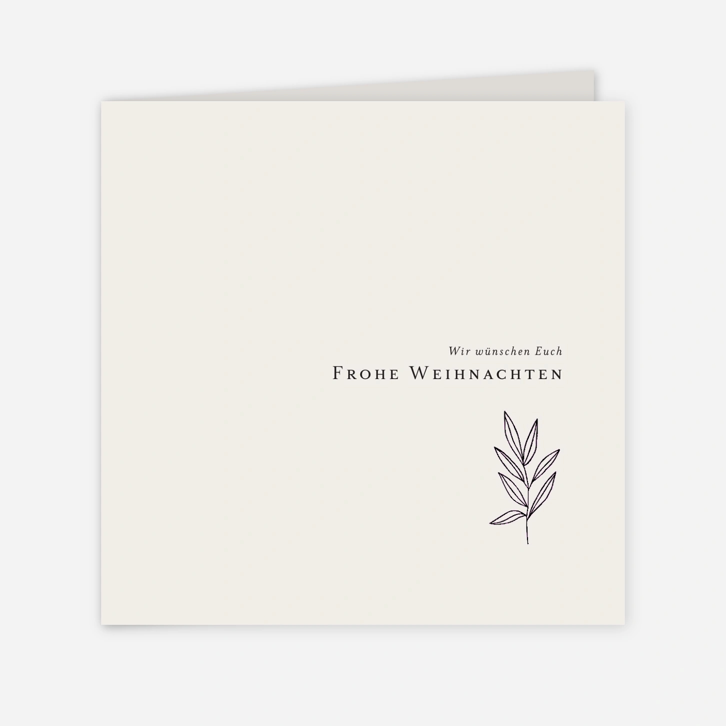 Weihnachtskarte Kleiner Sprössling
