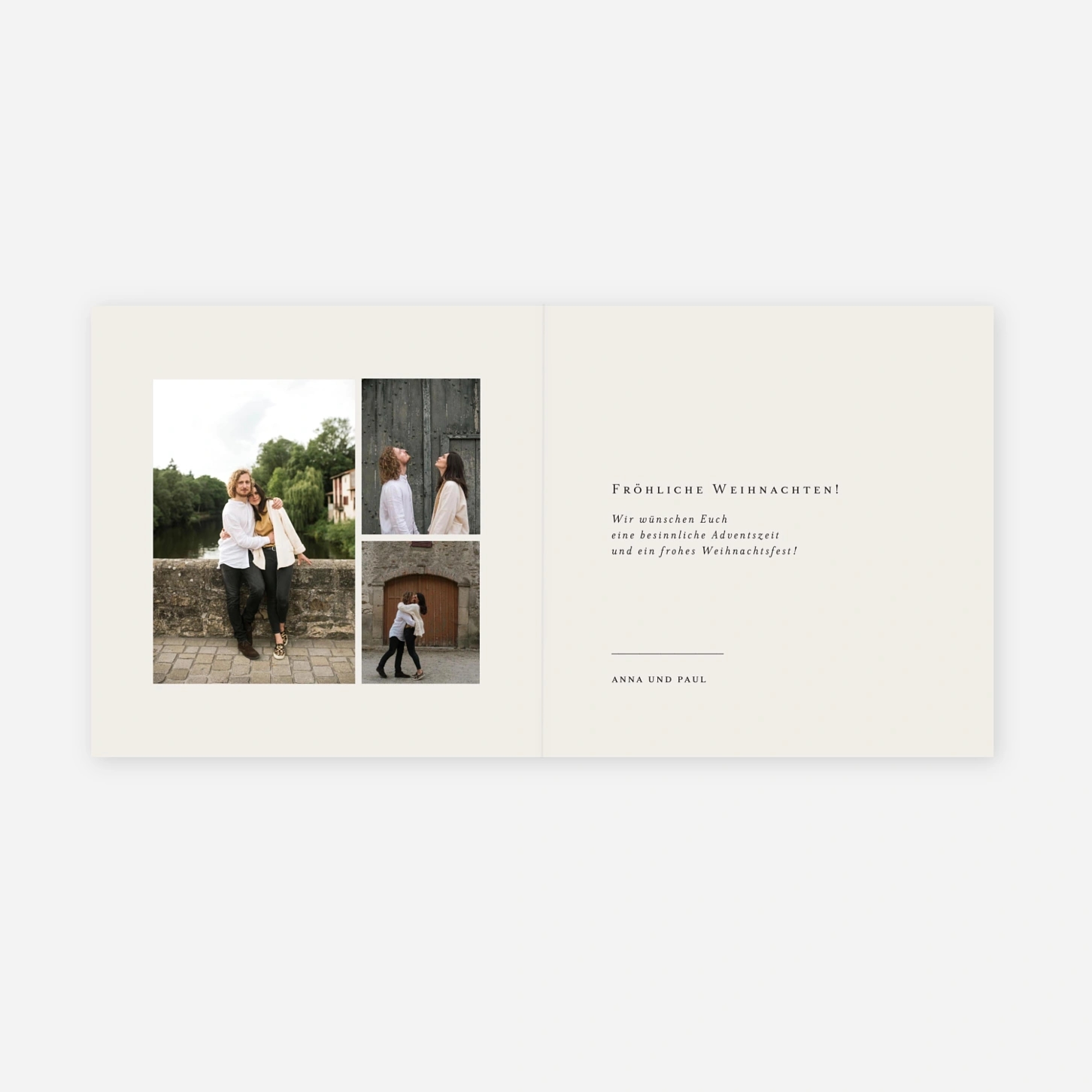 Weihnachtskarte Kleiner Sprössling