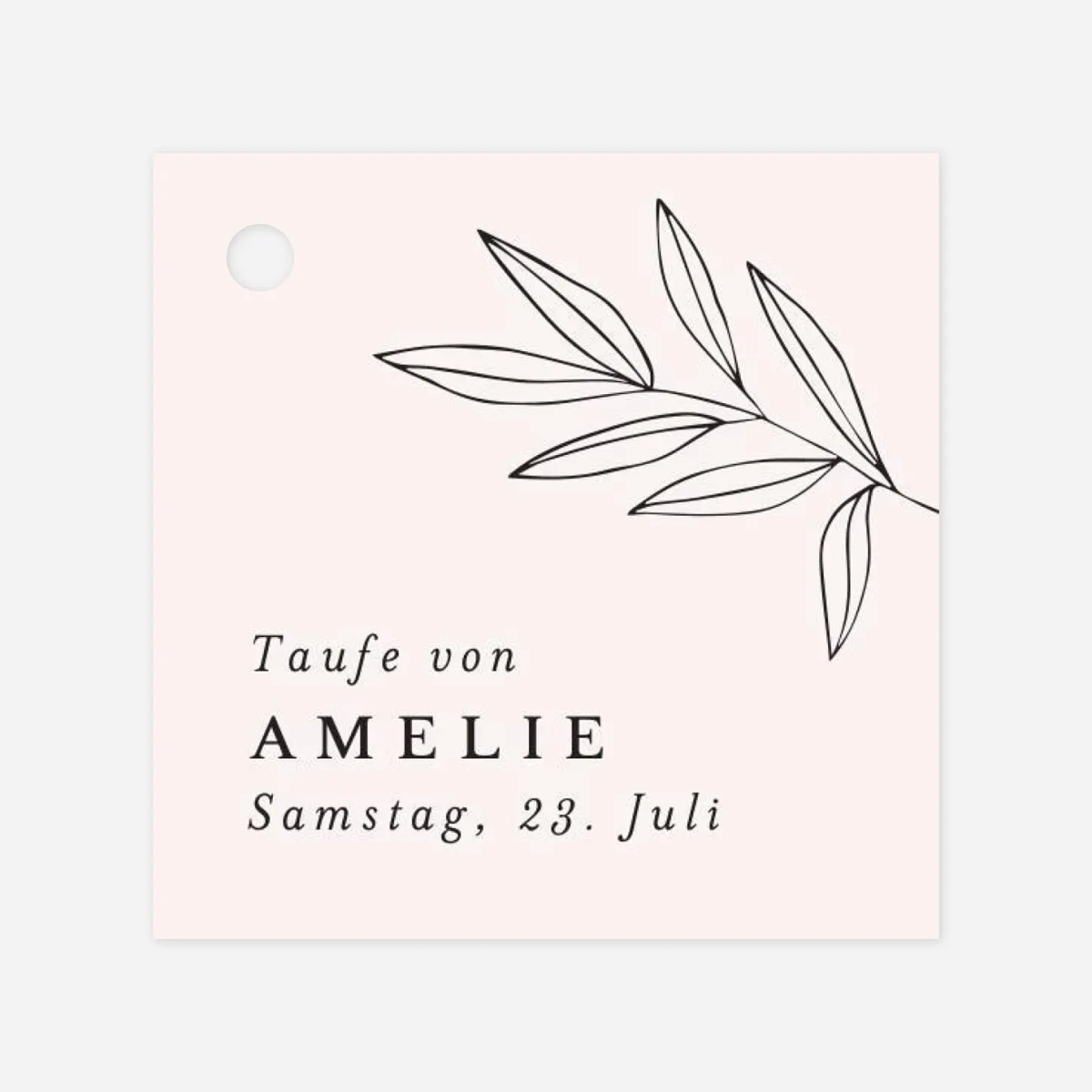 Anhänger Taufe Kleiner Sprössling