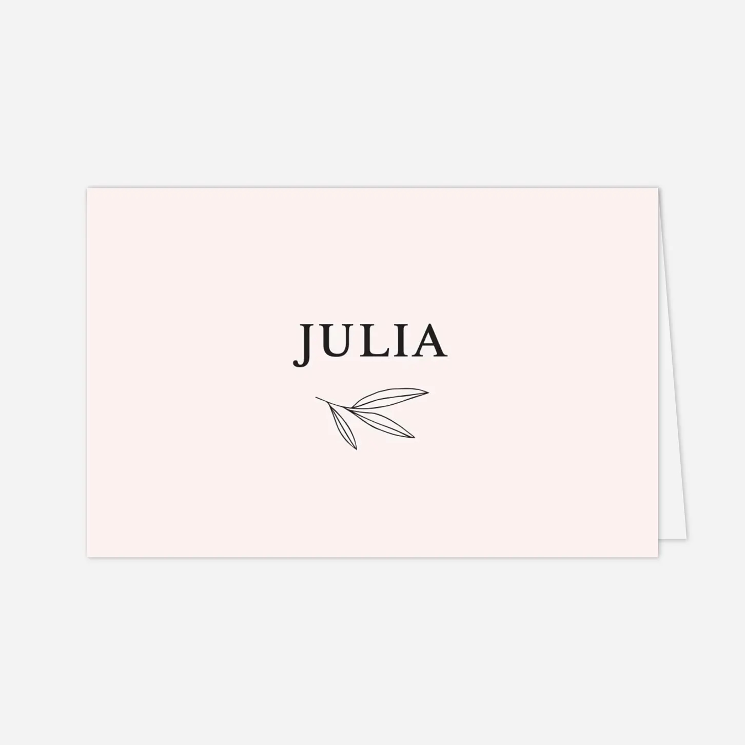 Platzkarte Taufe Kleiner Sprössling