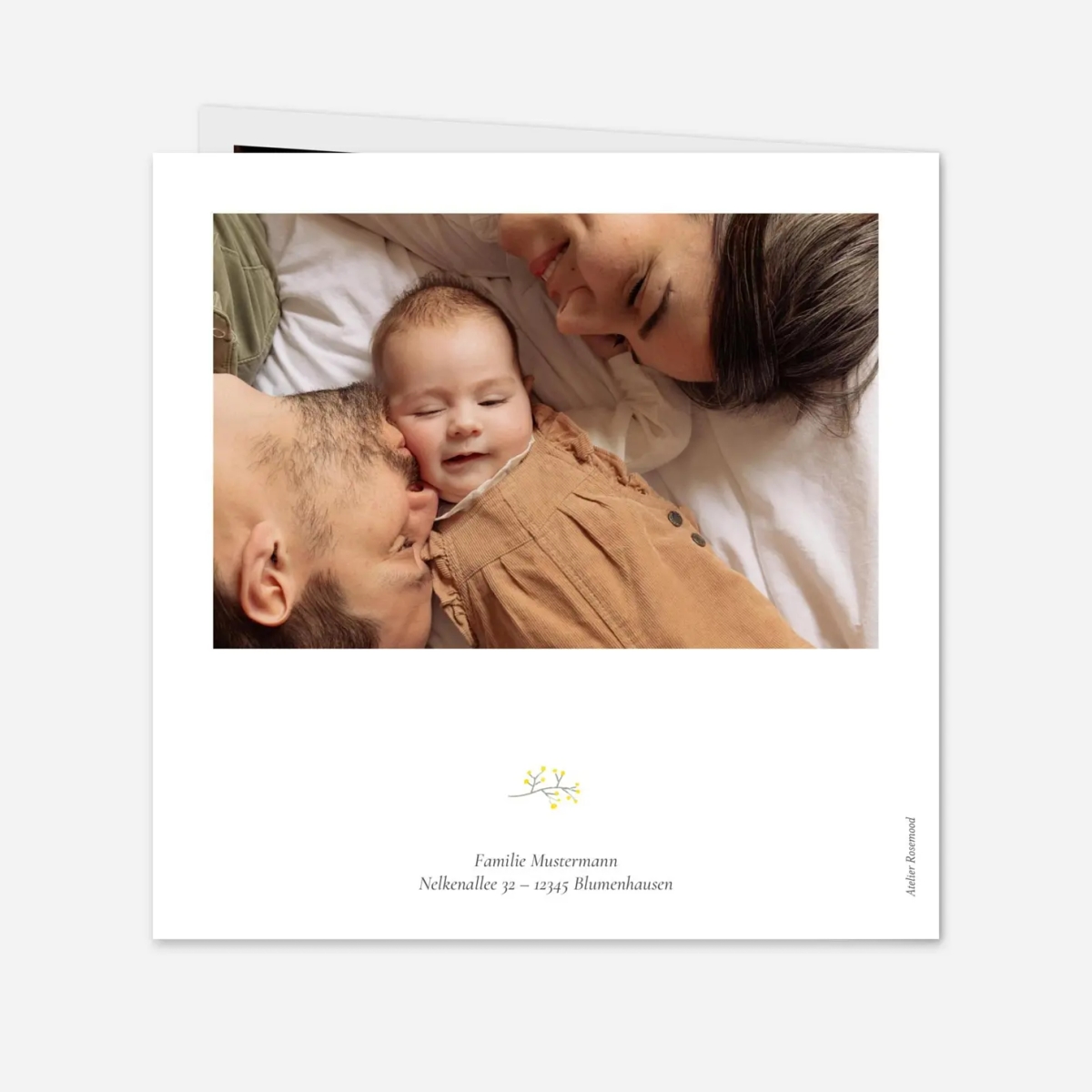 Geburtskarte Kleines Täubchen