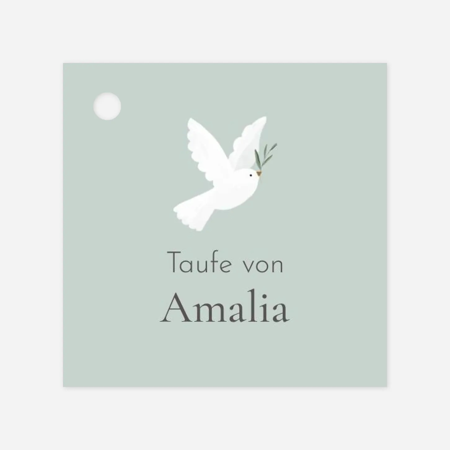 Anhänger Taufe Kleines Täubchen