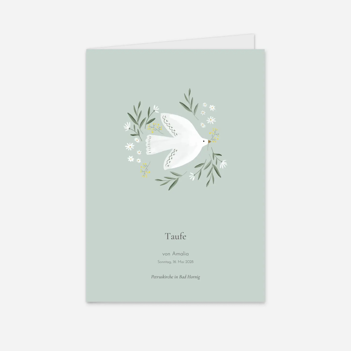 Kirchenheft Taufe Kleines Täubchen
