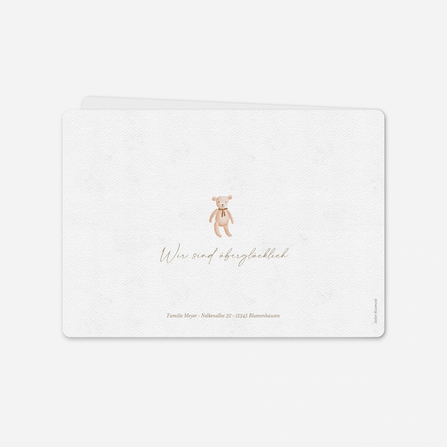 Geburtskarte Kleine Wunderwelt