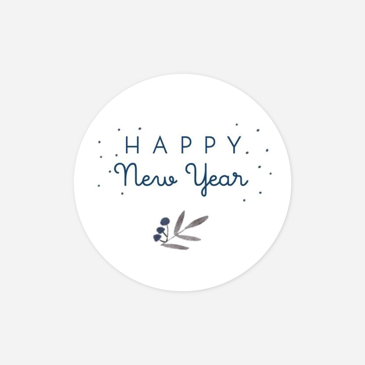 Geschenkaufkleber Weihnachten Kleine Zweige