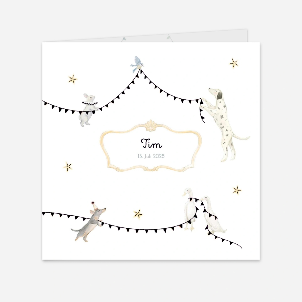 Geburtskarte Kleiner Zirkus