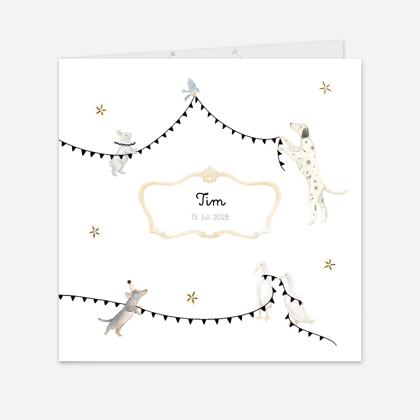 Geburtskarte Kleiner Zirkus