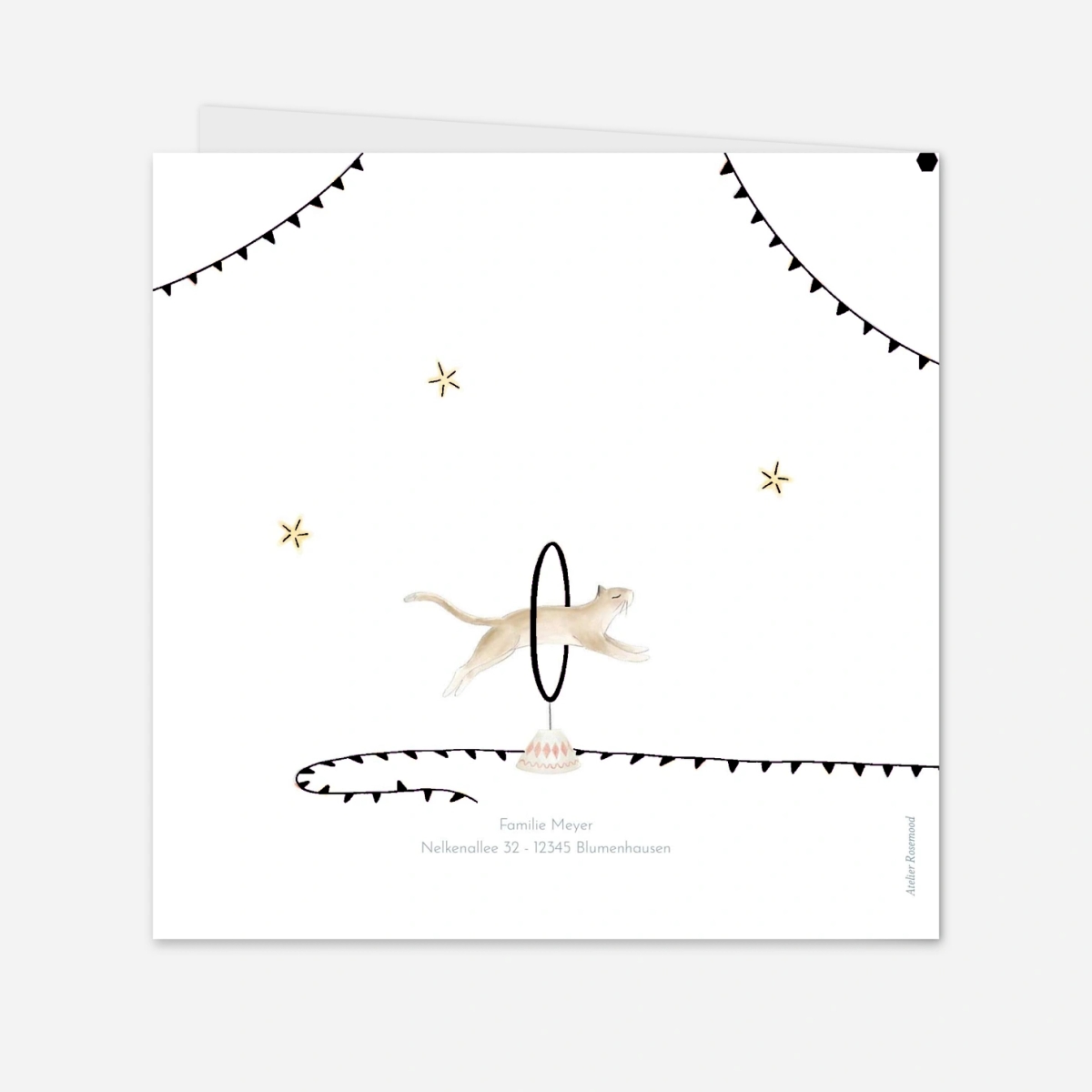 Geburtskarte Kleiner Zirkus