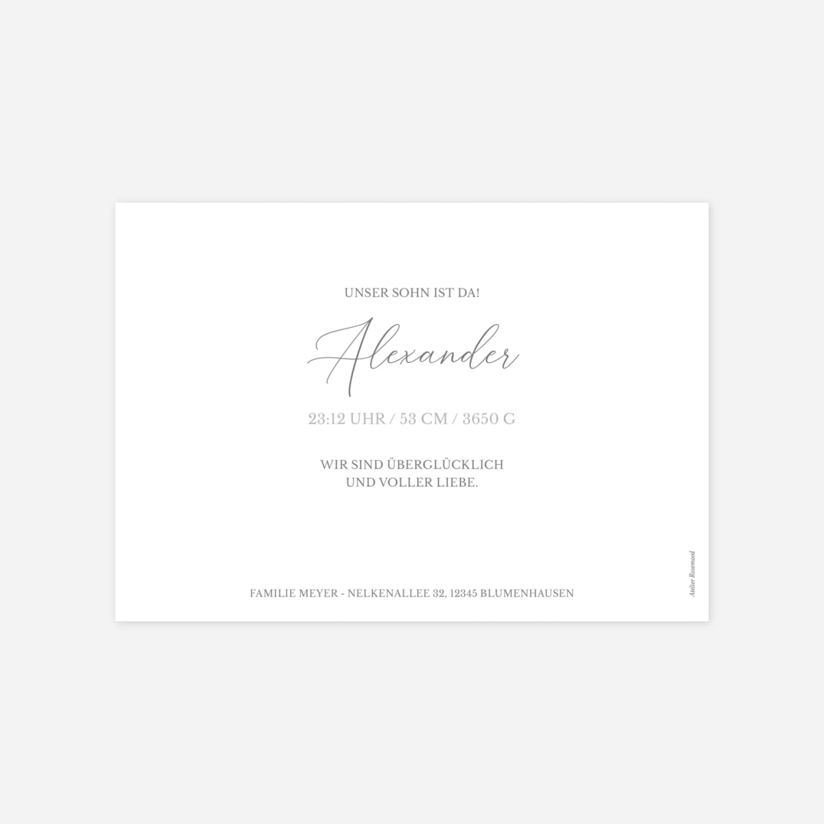 Geburtskarte Knöpfchen