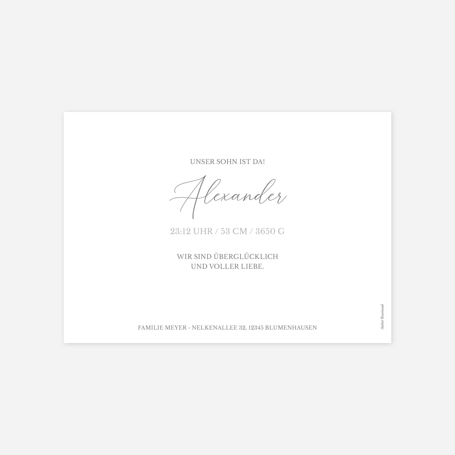 Geburtskarte Knöpfchen