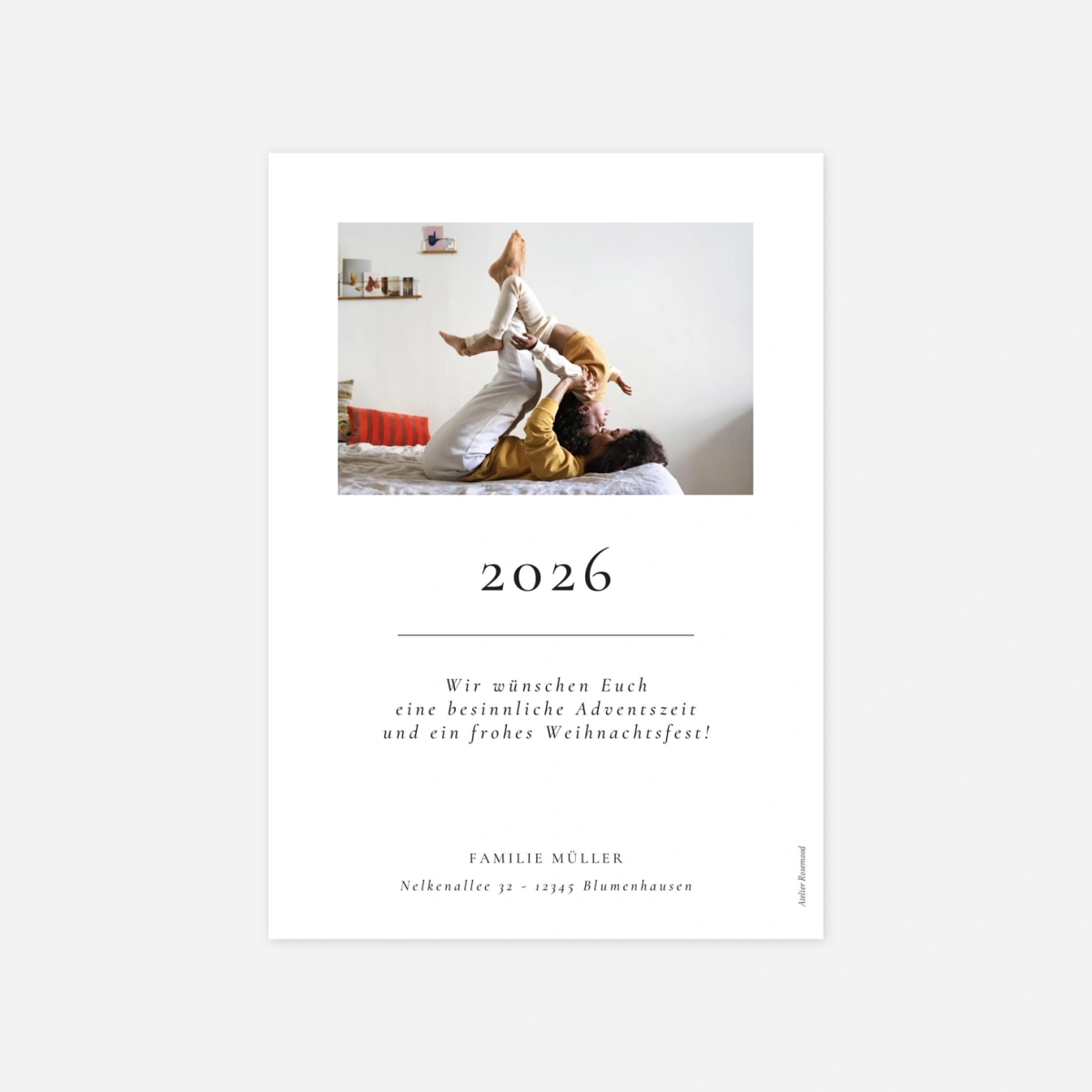 Weihnachtskarte Kostbare Momente