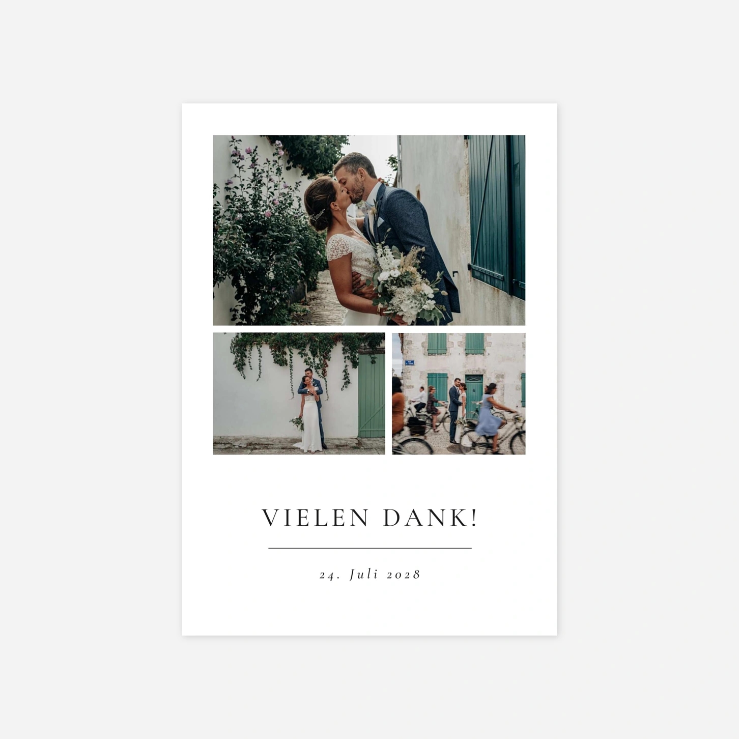 Dankeskarte Hochzeit Kostbare Momente Fotos