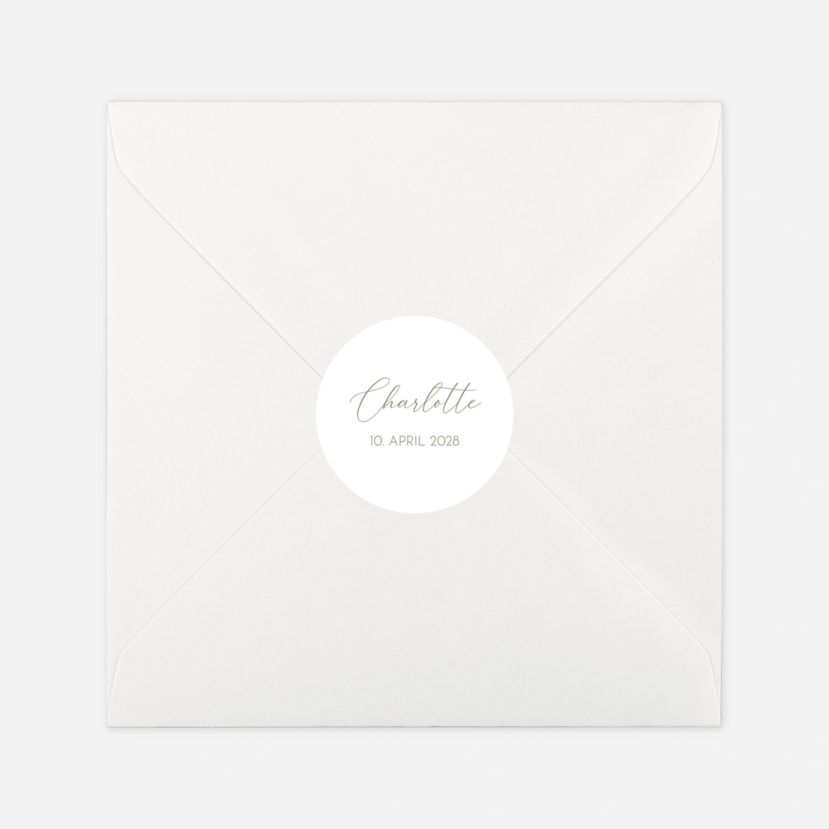 Aufkleber (Gastgeschenk) Kleines Portrait