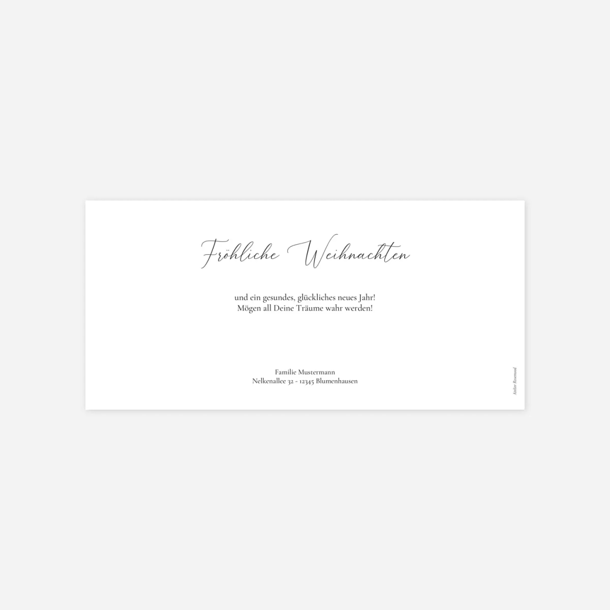 Weihnachtskarte Kraft 3 photos