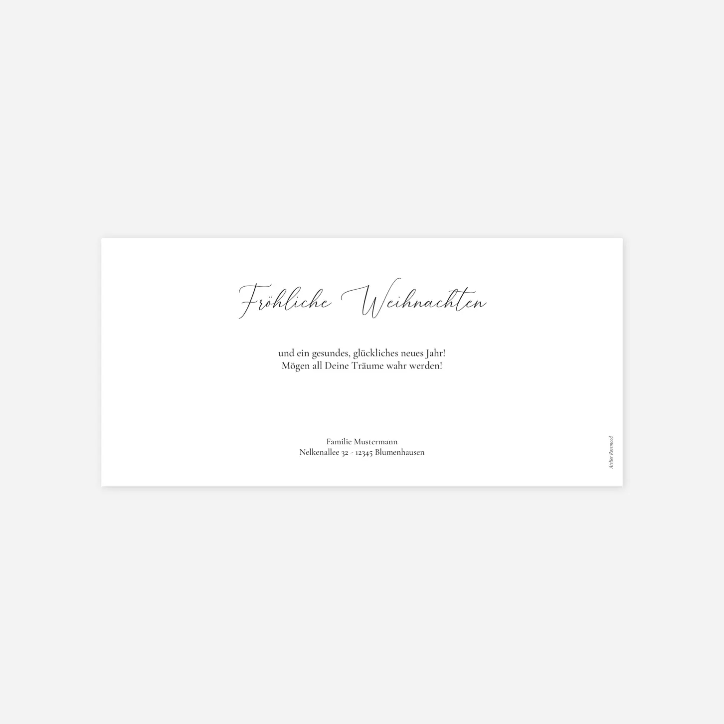 Weihnachtskarte Kraft 3 photos