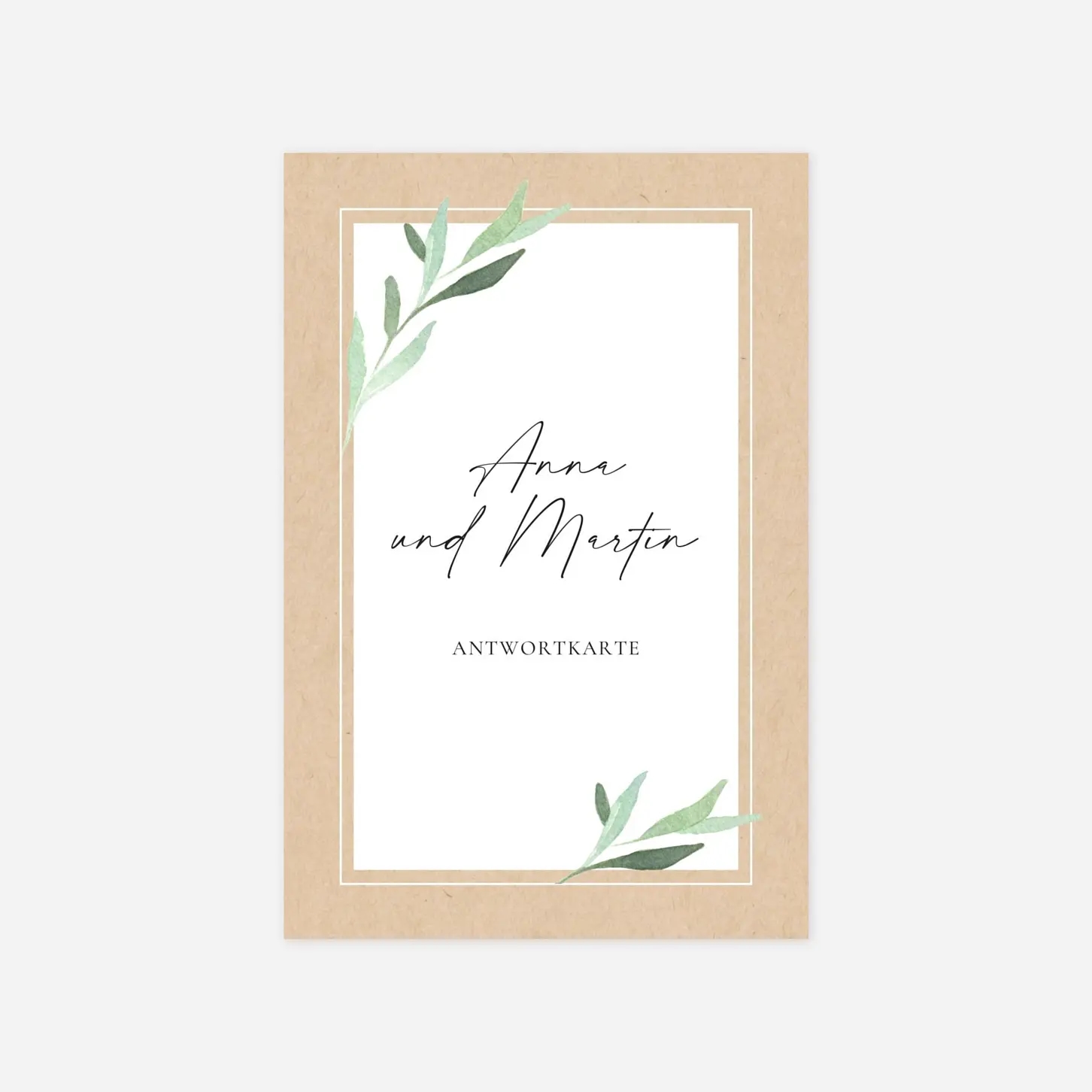 Antwortkarte Hochzeit Kreta