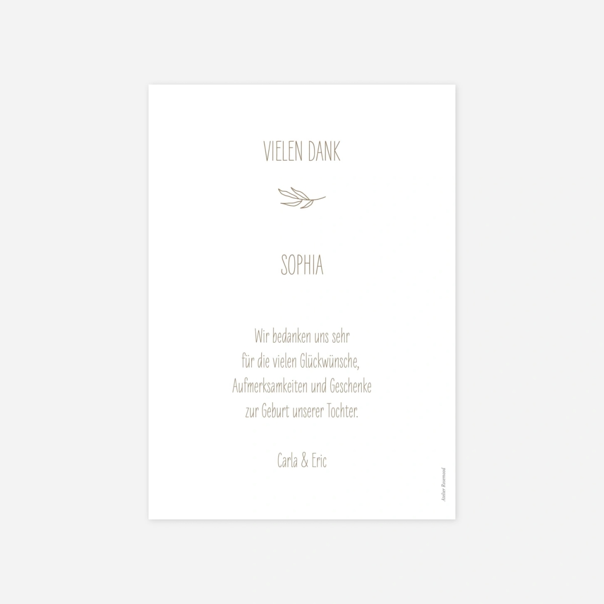 Geburtskarte Kleine Symbole