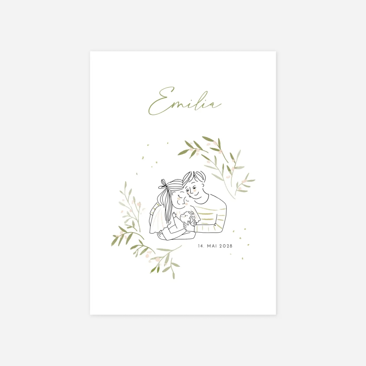 Geburtskarte Kuschelmoment