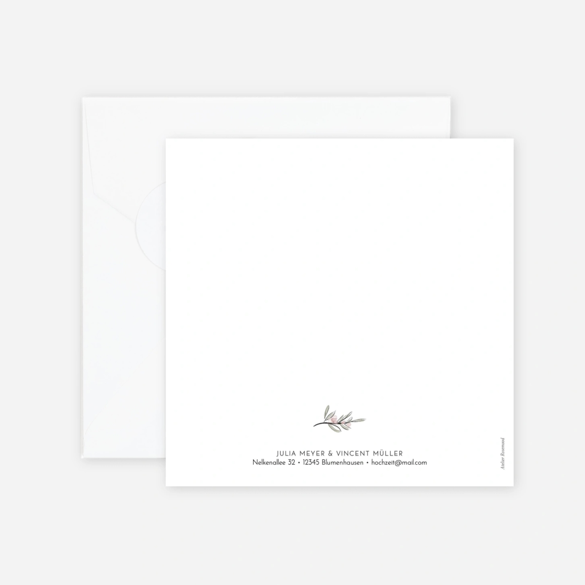 Hochzeitseinladung Landblume (Garten)