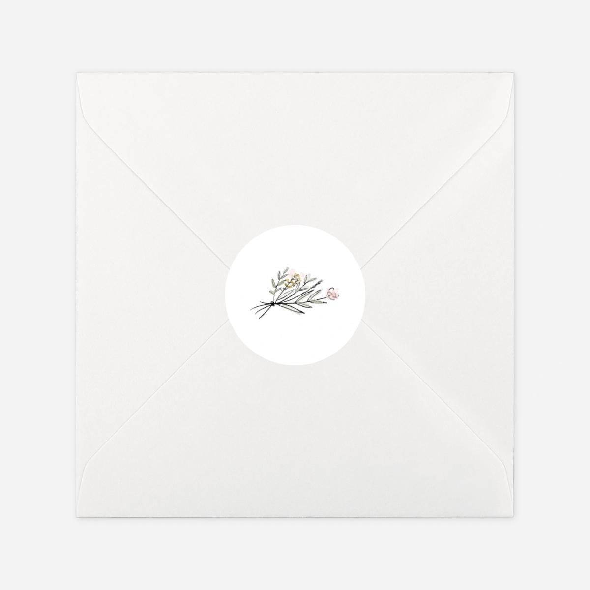 Geschenkaufkleber Hochzeit Landblume (Garten)