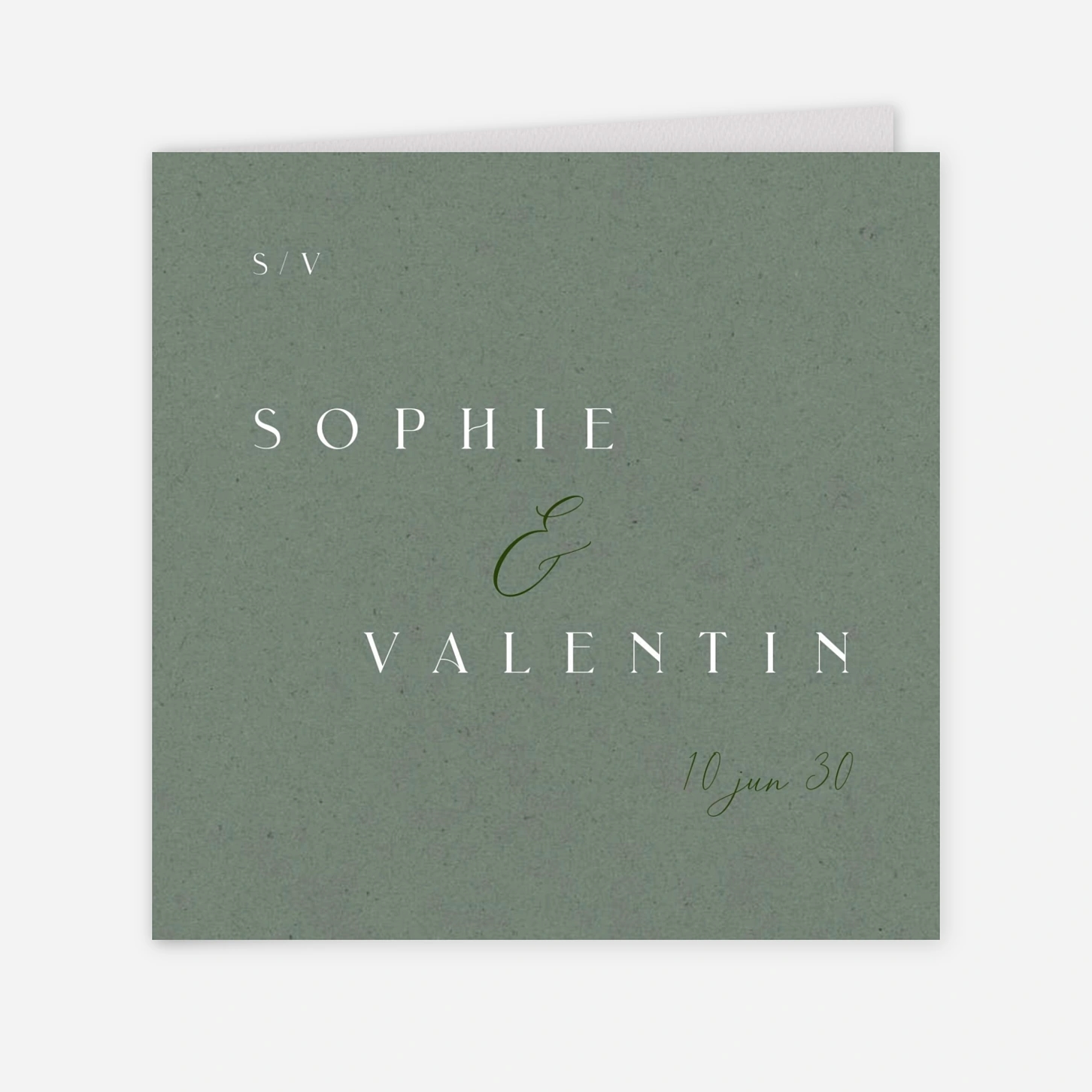 Hochzeitseinladung Zarter Zweig