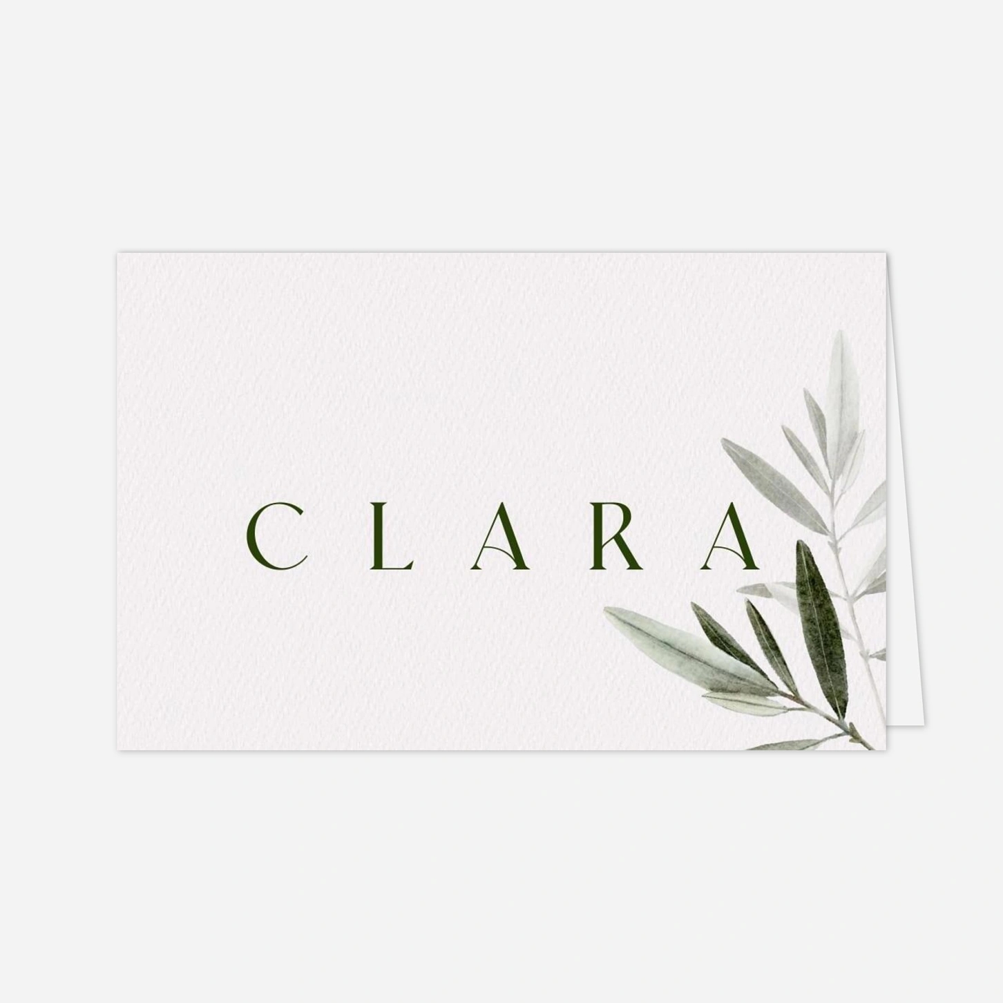 Platzkarte Hochzeit Zarter Zweig