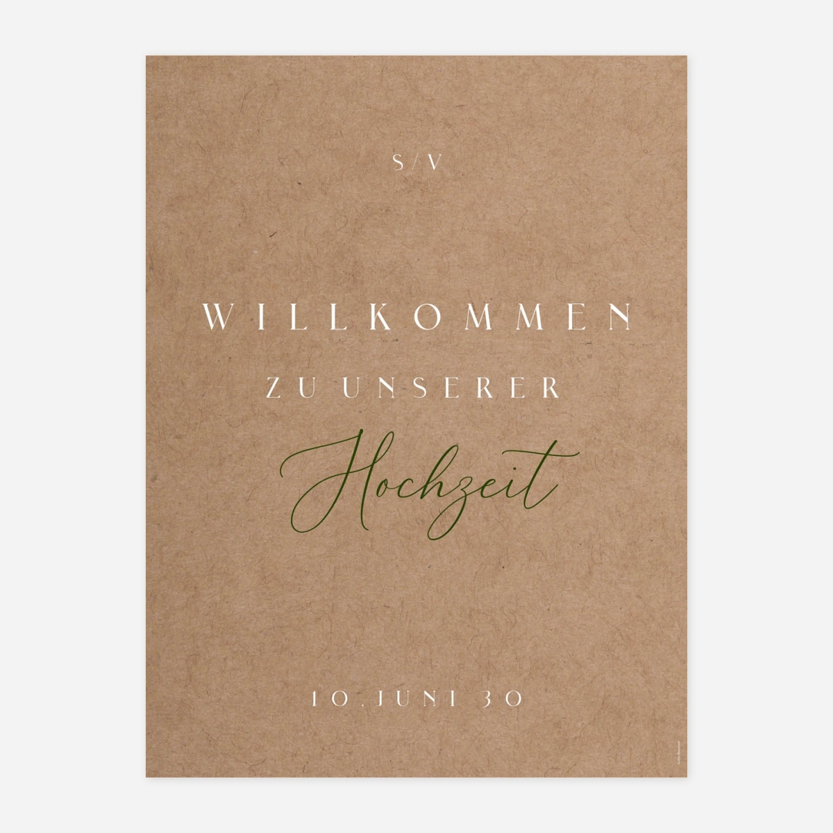 Willkommensschild Zarter Zweig