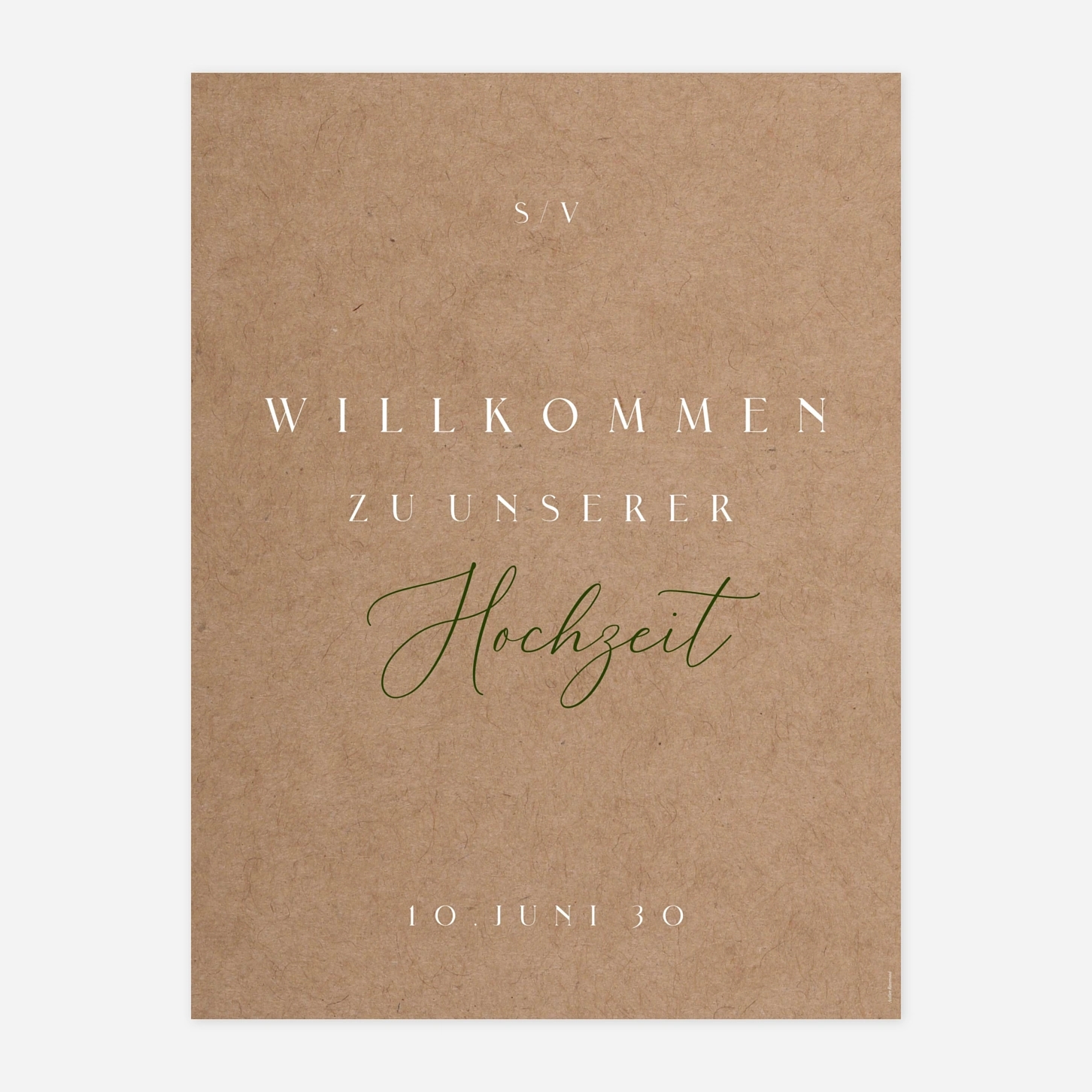 Willkommensschild Zarter Zweig