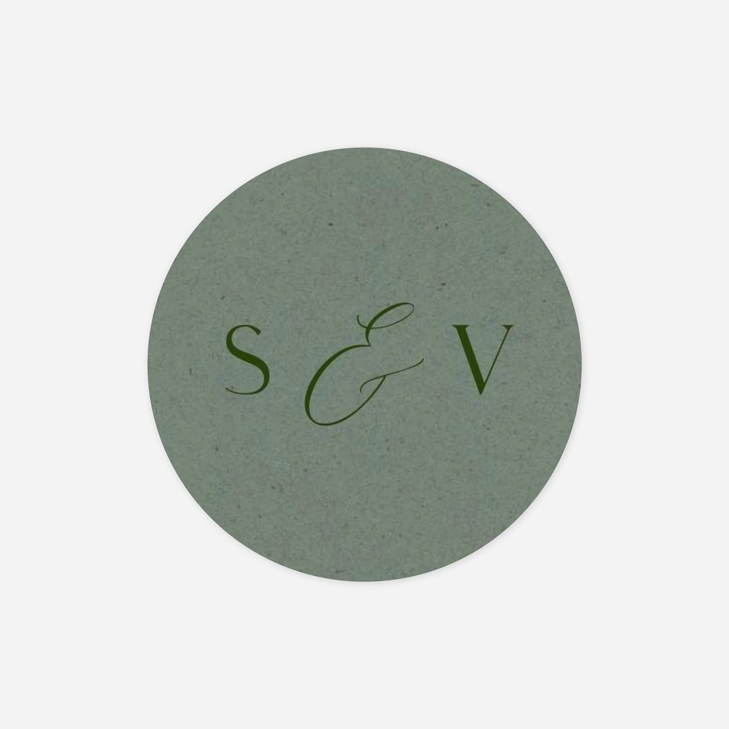 Geschenkaufkleber Hochzeit Zarter Zweig