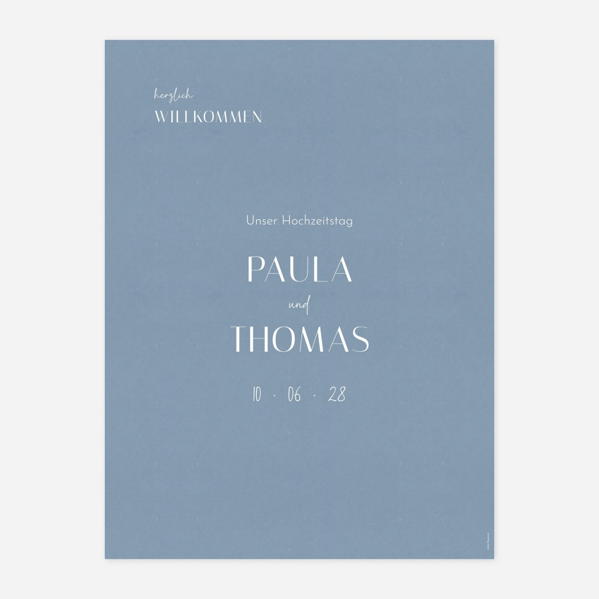 Willkommensschild Liebesrausch