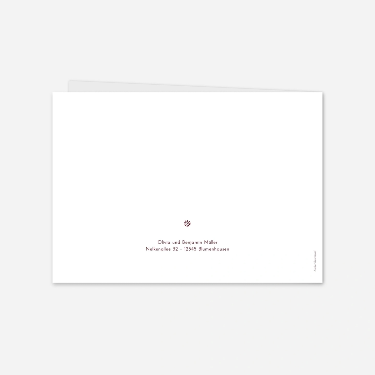 Dankeskarte Hochzeit Laure de Sagazan Gold