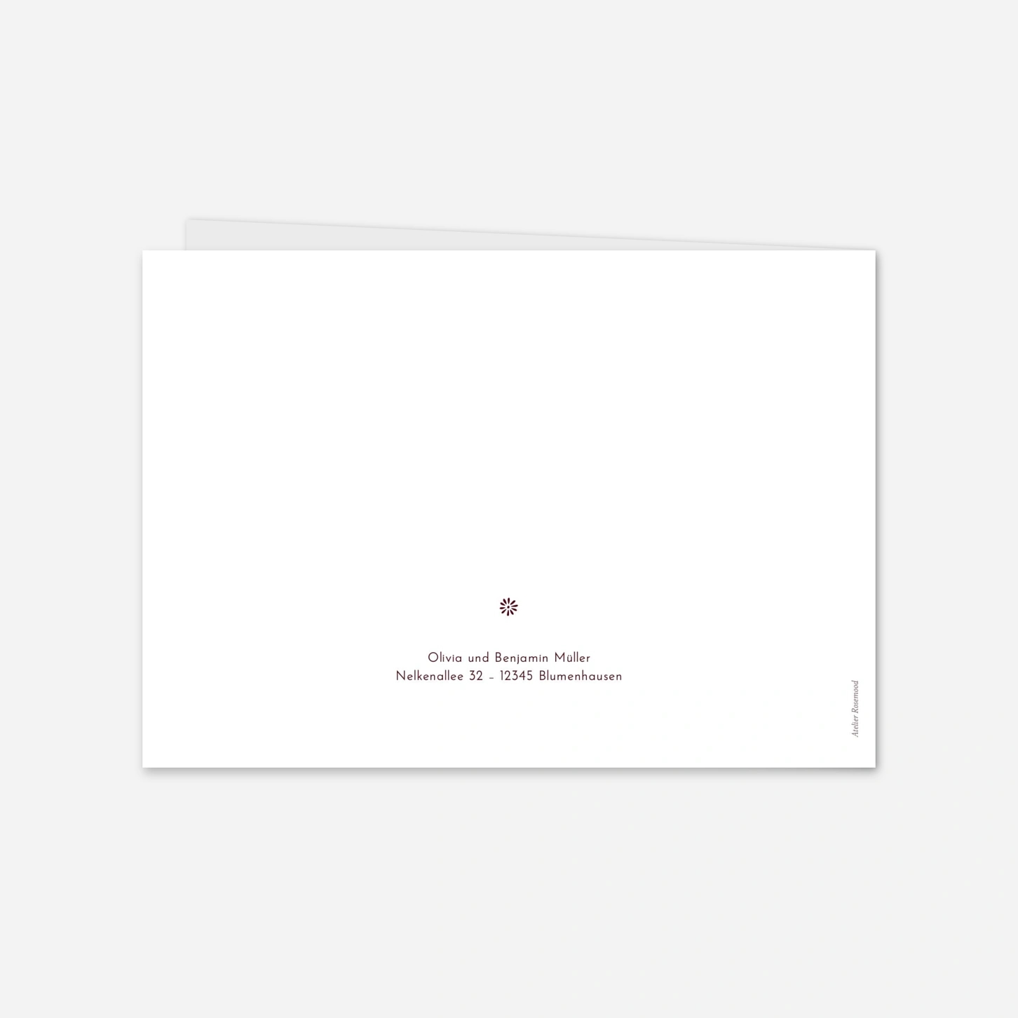 Dankeskarte Hochzeit Laure de Sagazan Gold