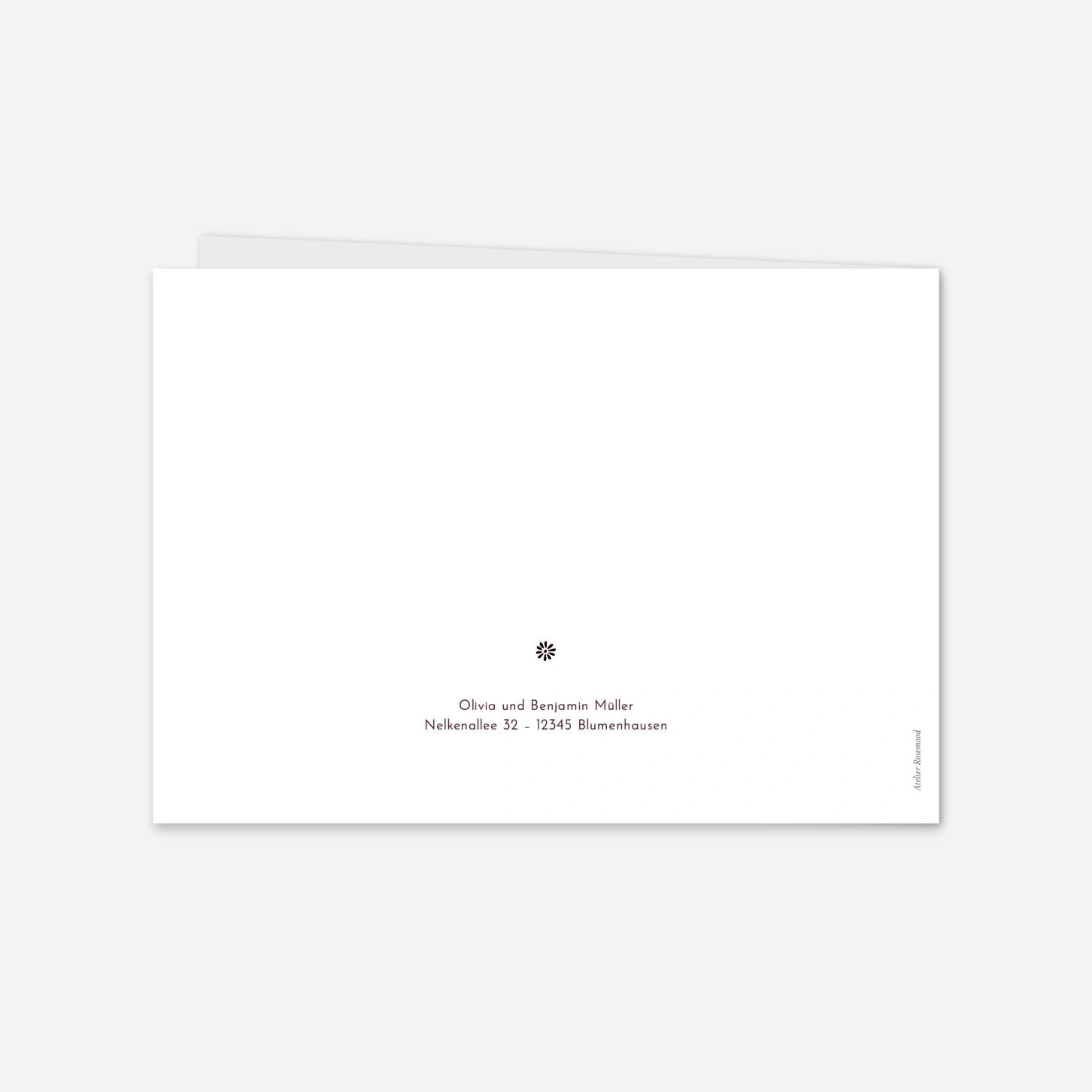 Dankeskarte Hochzeit Laure de Sagazan Gold