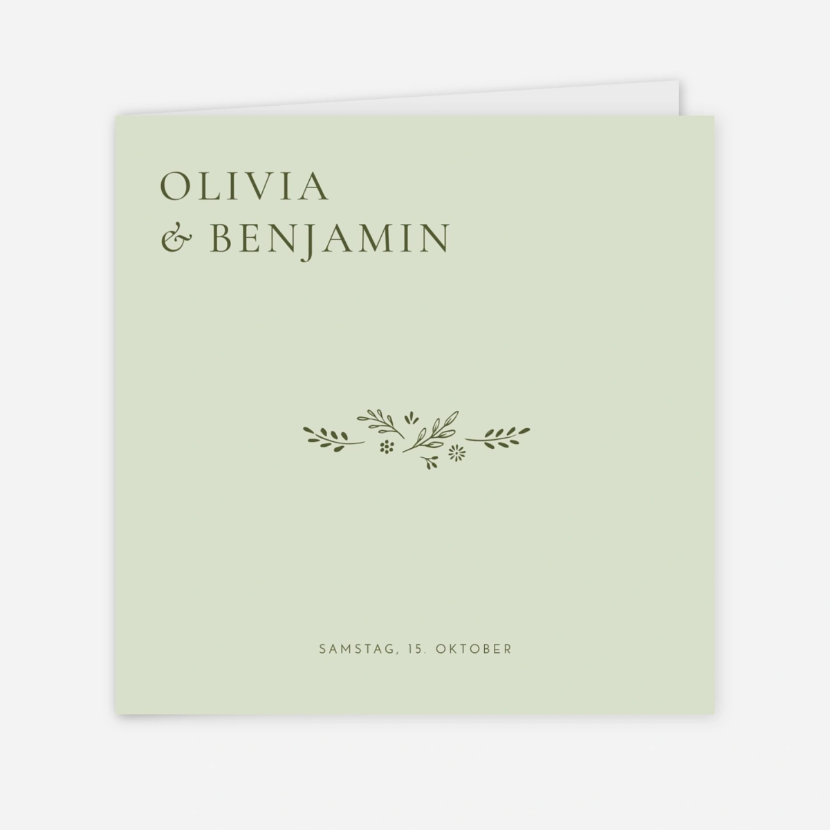 Hochzeitseinladung Laure de Sagazan Gold