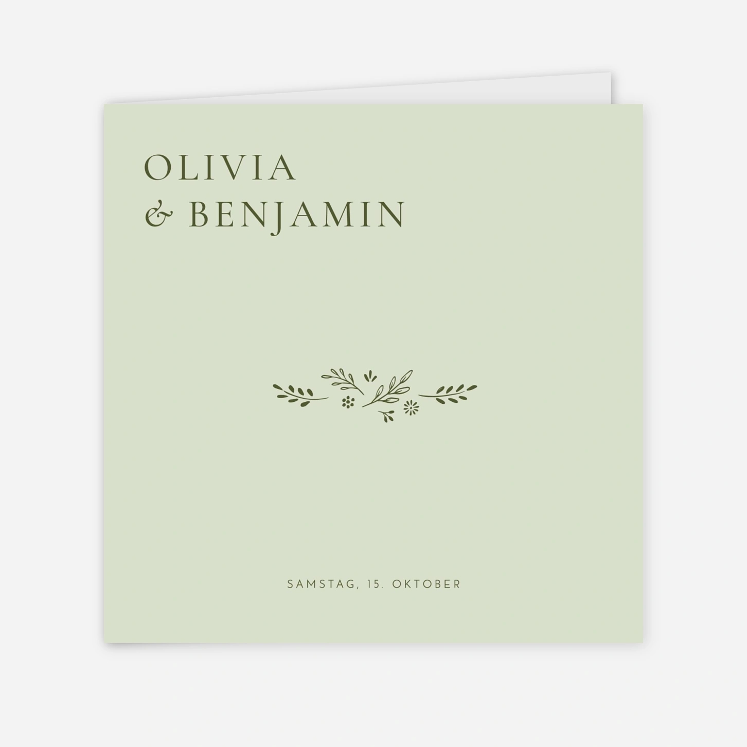 Hochzeitseinladung Laure de Sagazan Gold