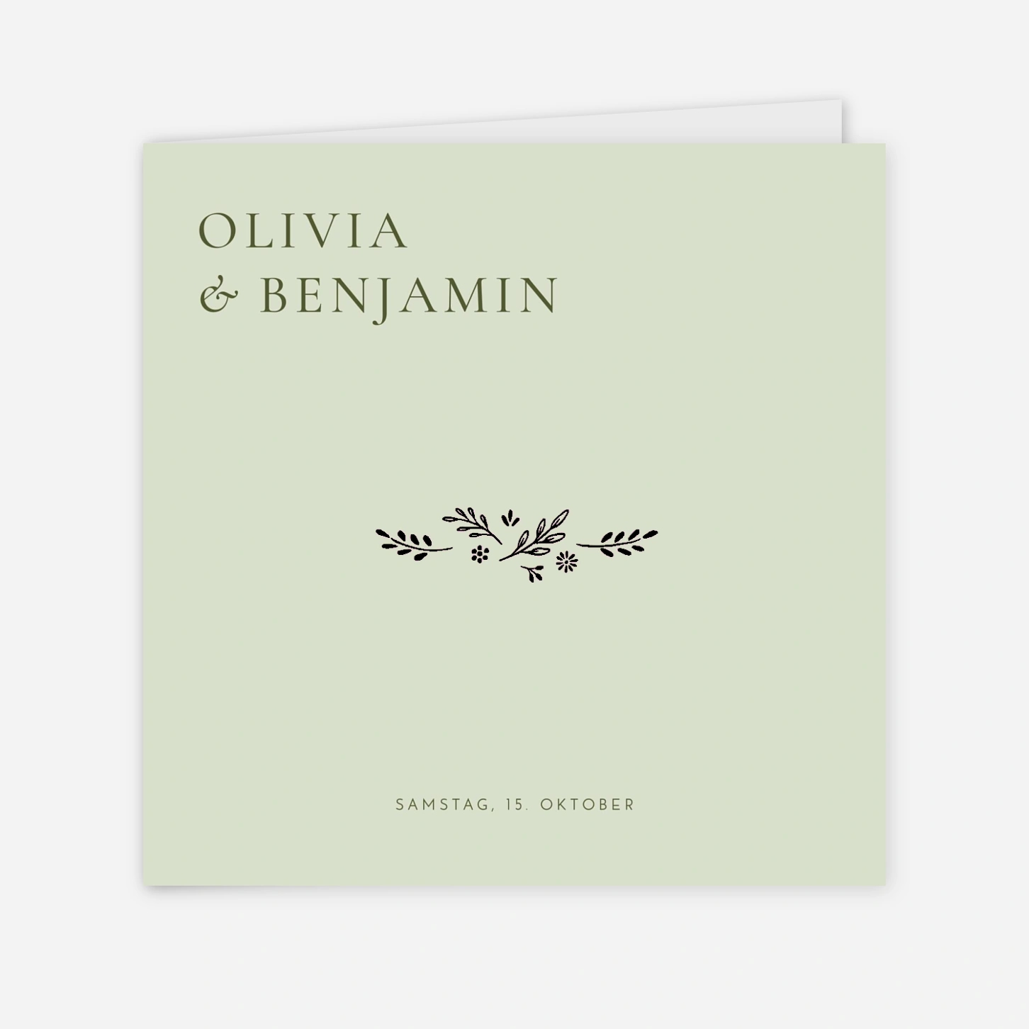 Hochzeitseinladung Laure de Sagazan Gold