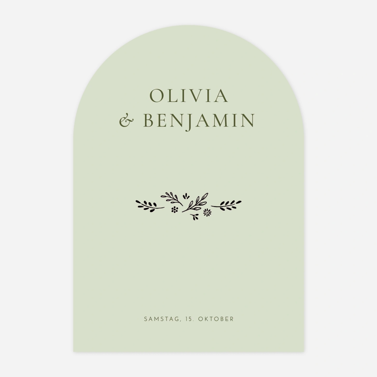 Hochzeitseinladung Laure de Sagazan Gold