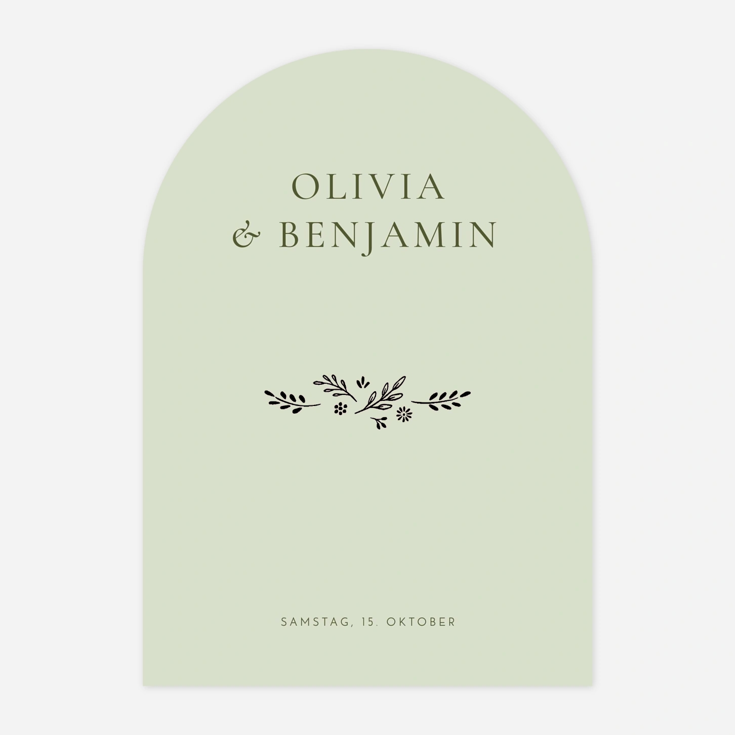 Hochzeitseinladung Laure de Sagazan Gold