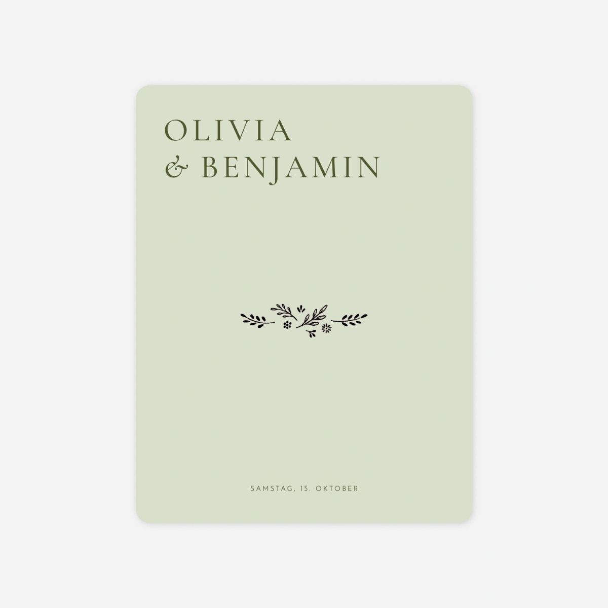 Hochzeitseinladung Laure de Sagazan Gold