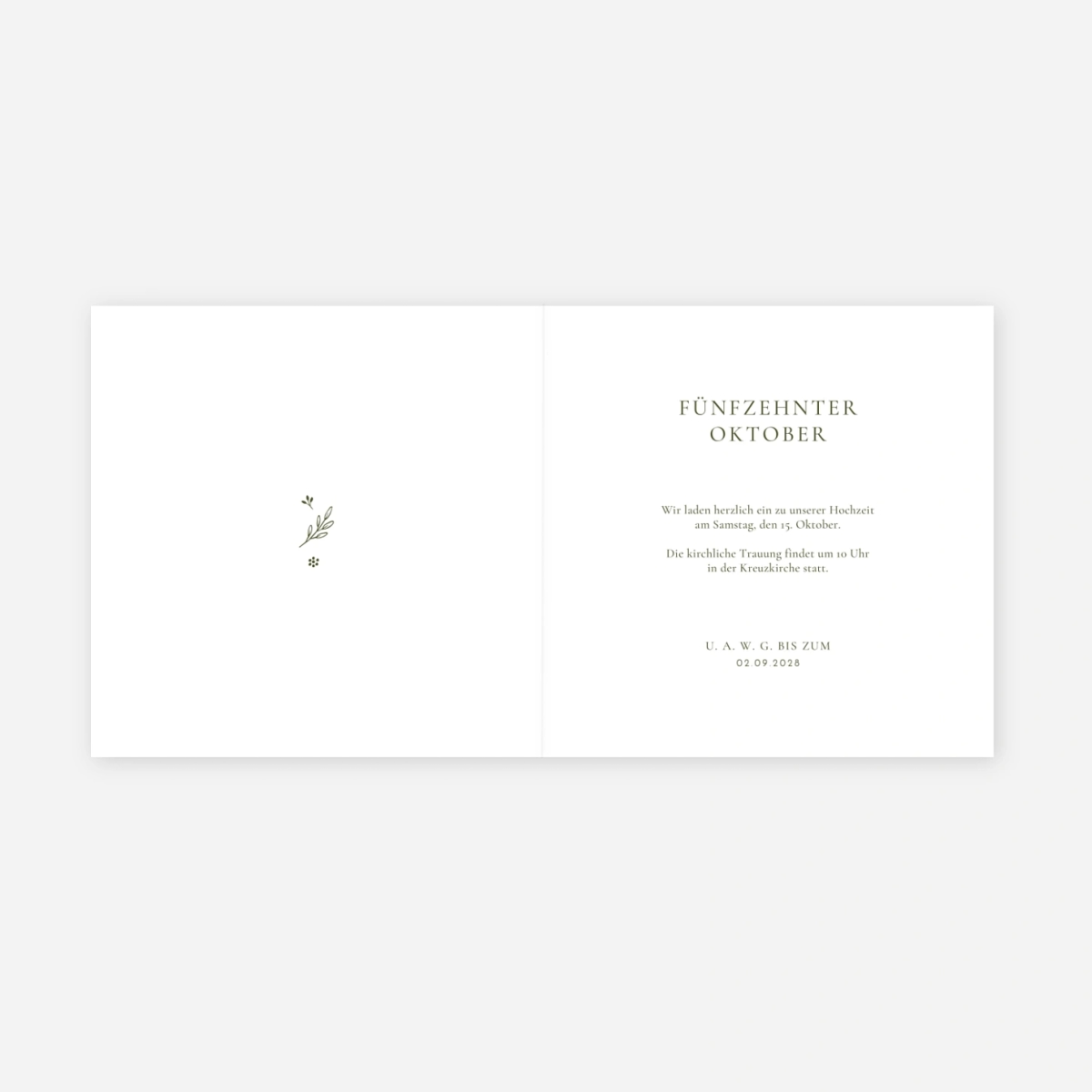 Hochzeitseinladung Laure de Sagazan Gold