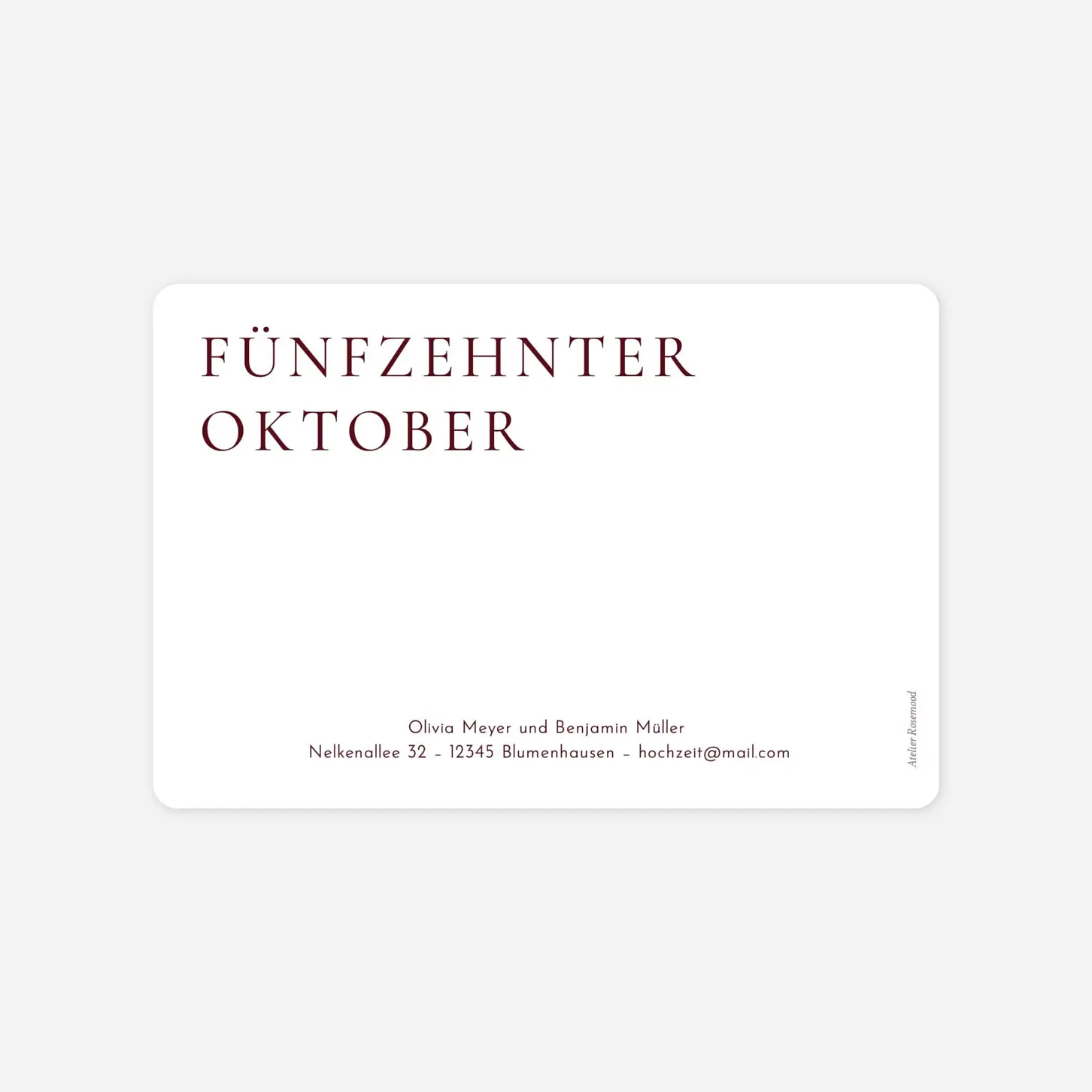 Save-the-Date Karte Laure de Sagazan Gold