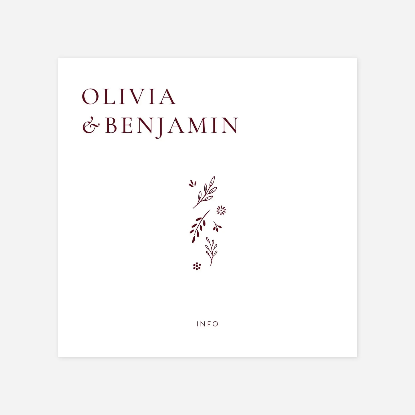 Hochzeit Mini-Einladungskarte Laure de Sagazan Gold