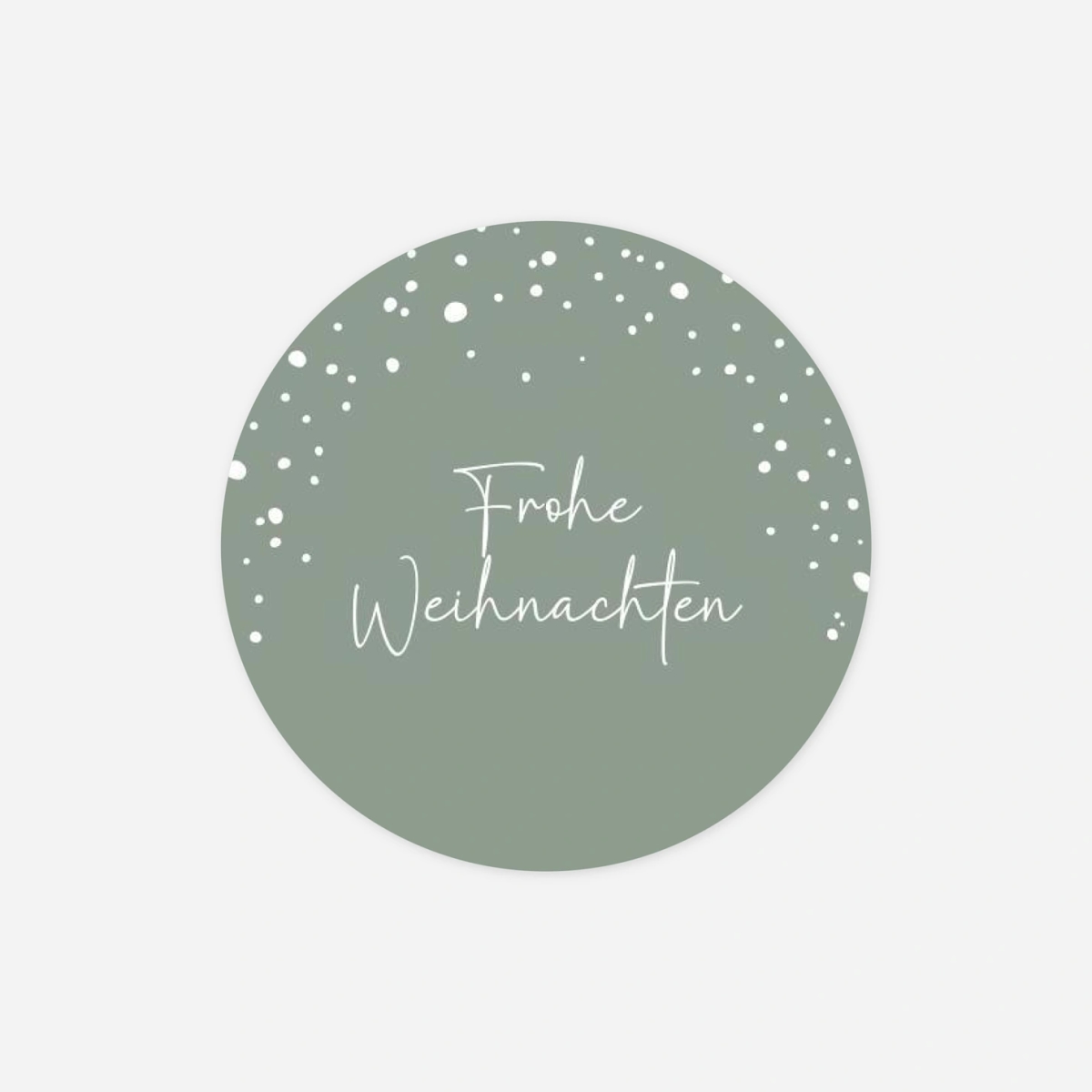 Geschenkaufkleber Weihnachten Leise Flocken