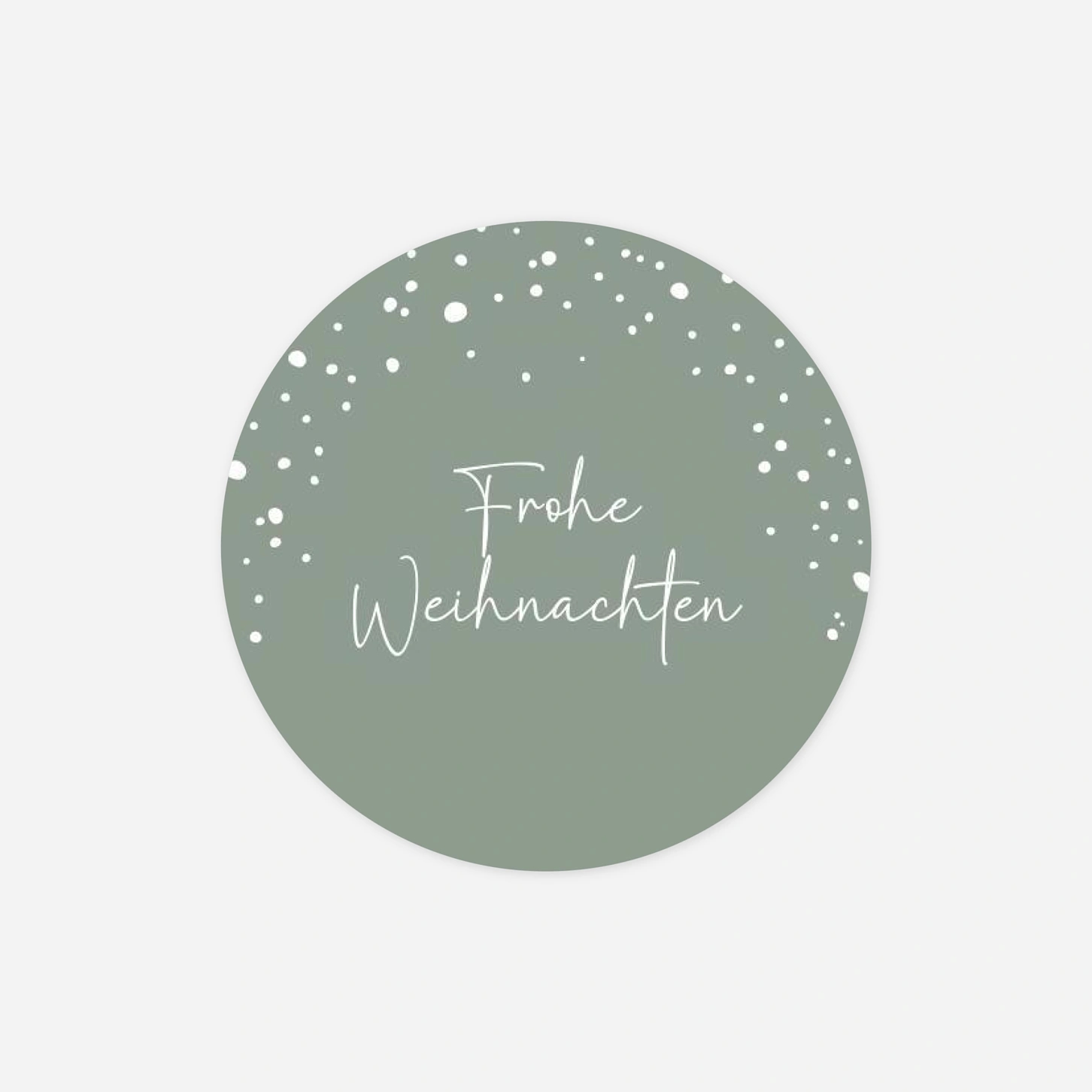 Geschenkaufkleber Weihnachten Leise Flocken