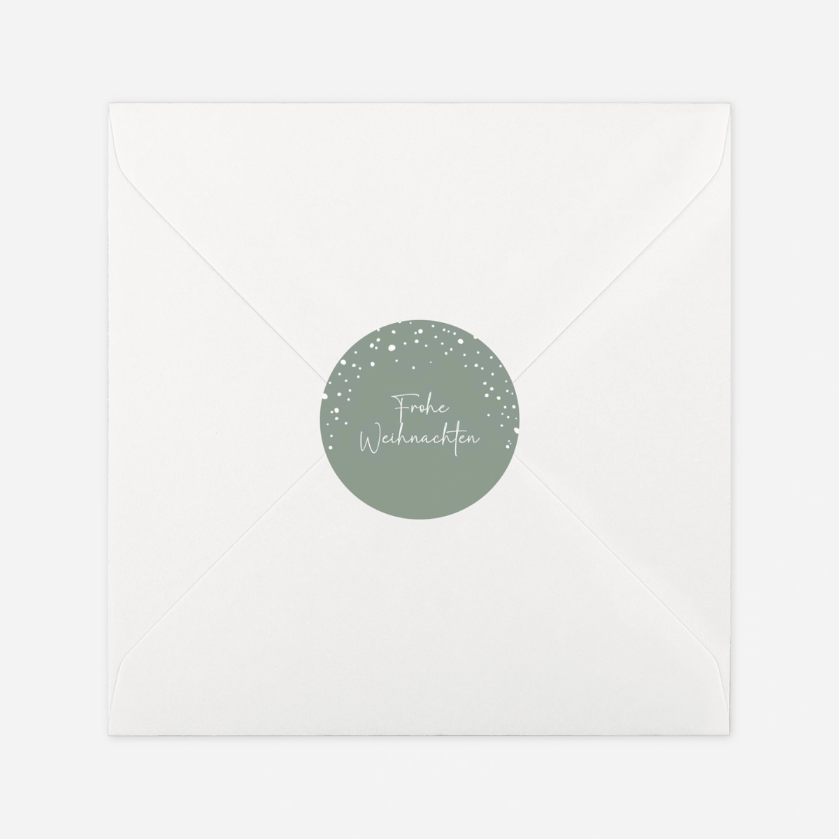 Geschenkaufkleber Weihnachten Leise Flocken