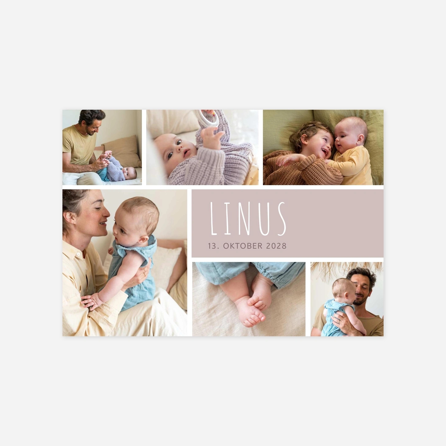 Geburtskarte Lightheart