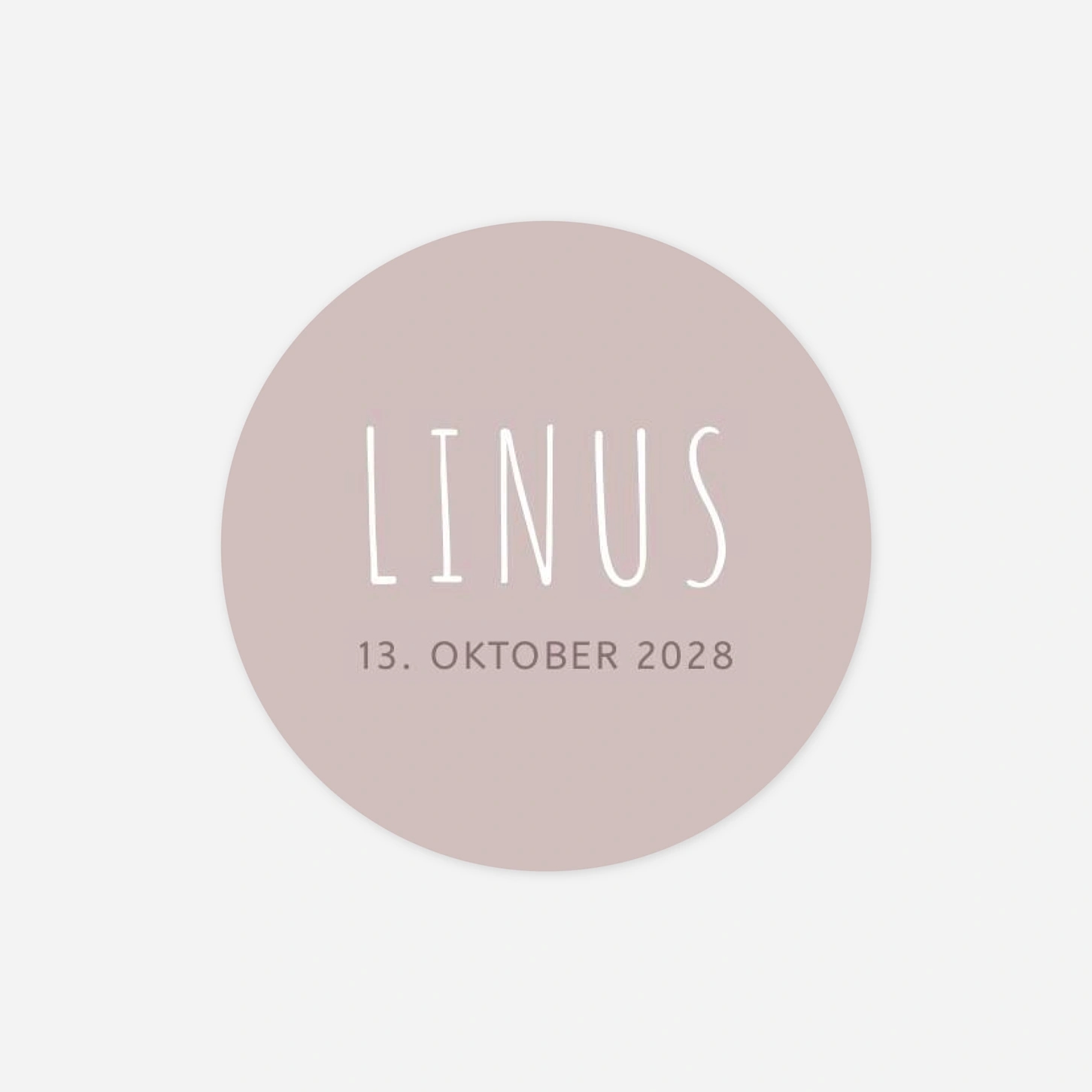 Aufkleber (Gastgeschenk) Lightheart